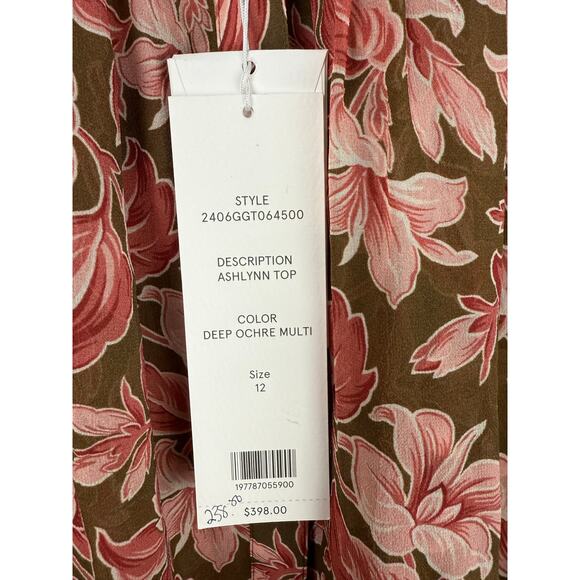 VERONICA BEARD Ashlynn Floral Print Silk Shirt - Picture 12 of 12